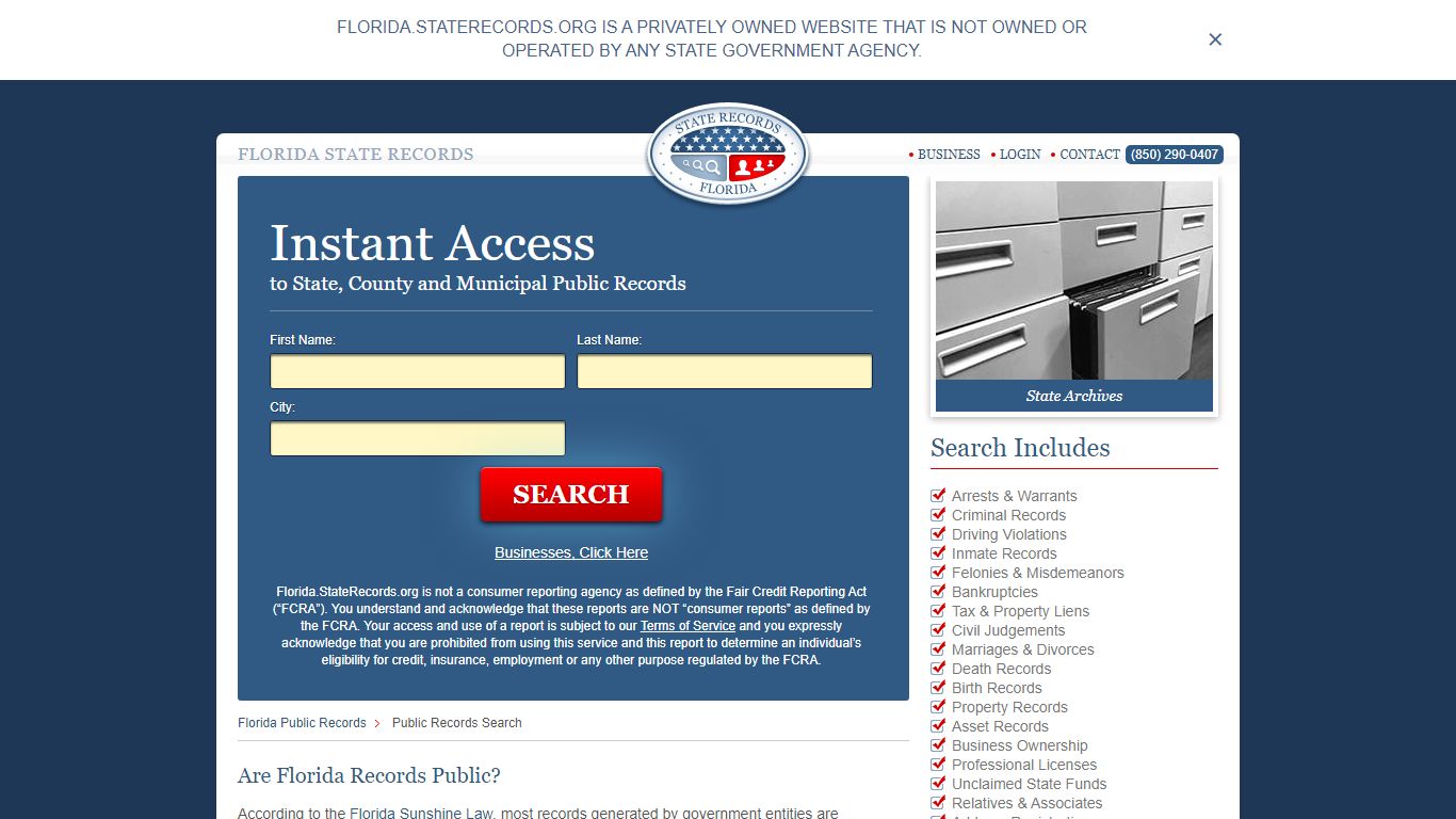 Florida Public Records | StateRecords.org